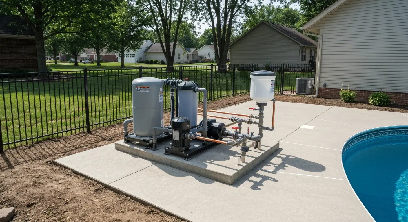 Pool equipment installation