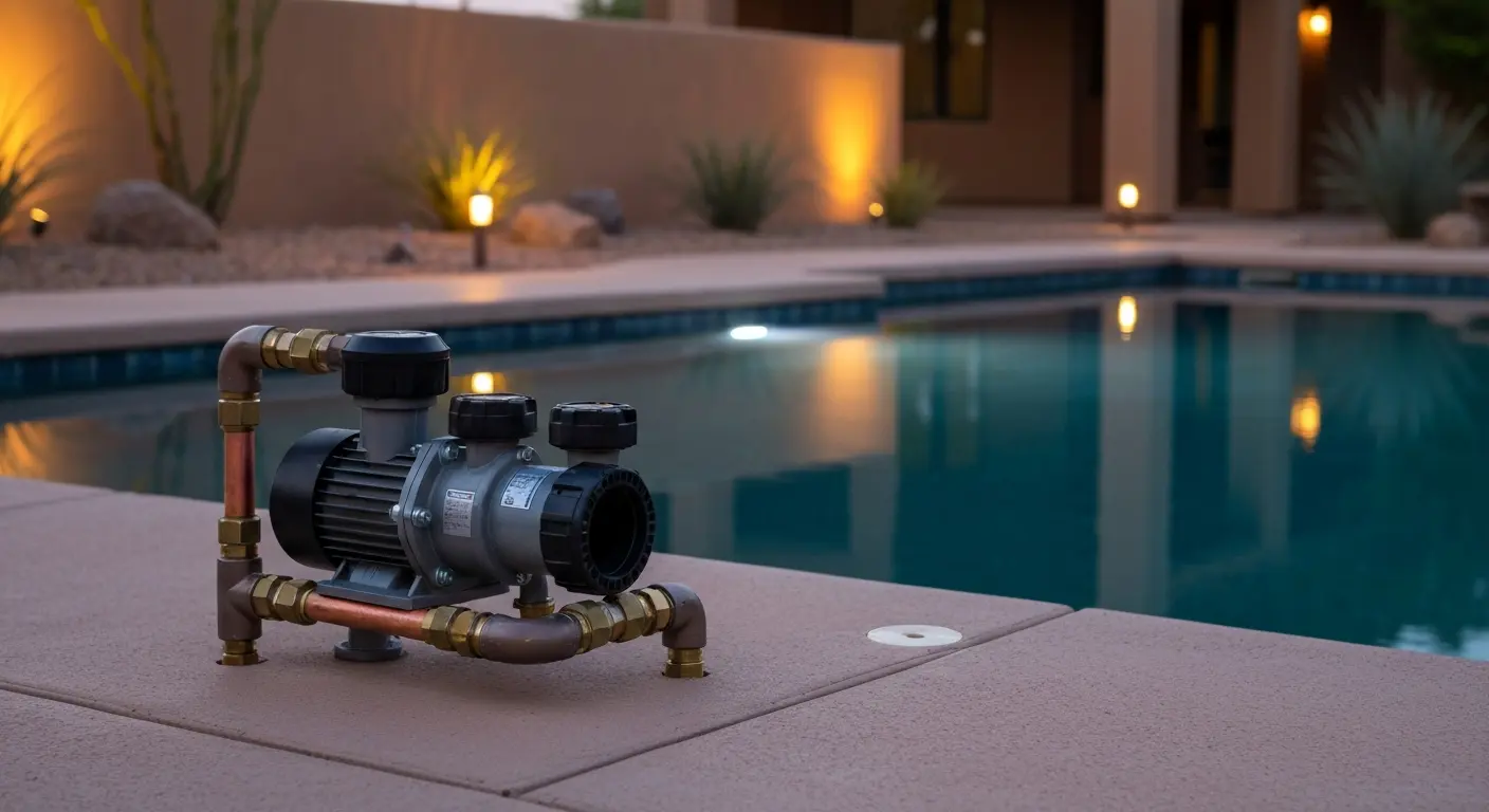 Modern pool equipment installation