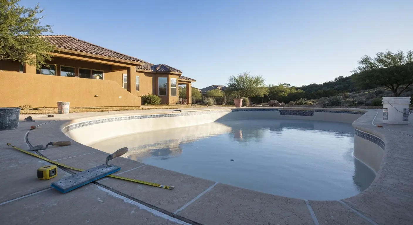 Pool resurfacing work