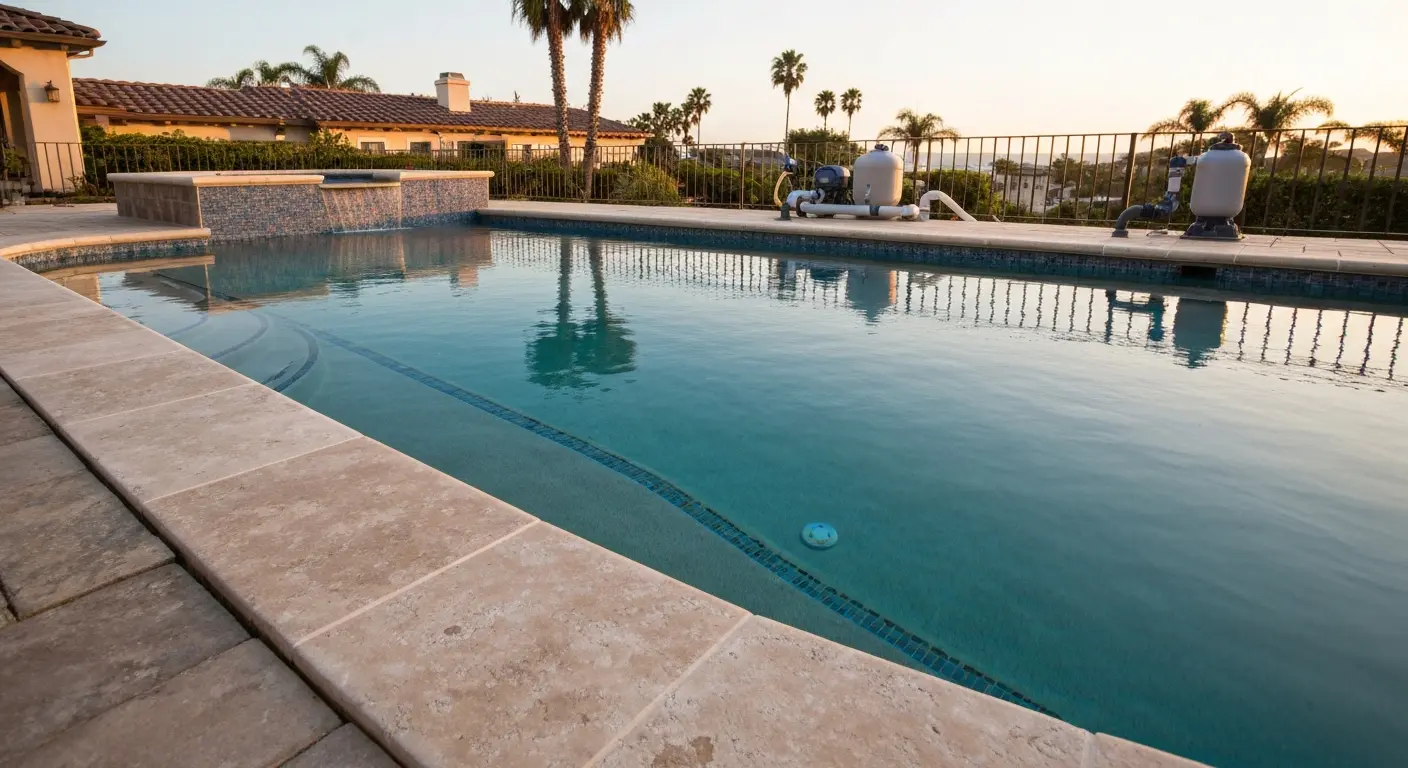 Pool remodel with new tile