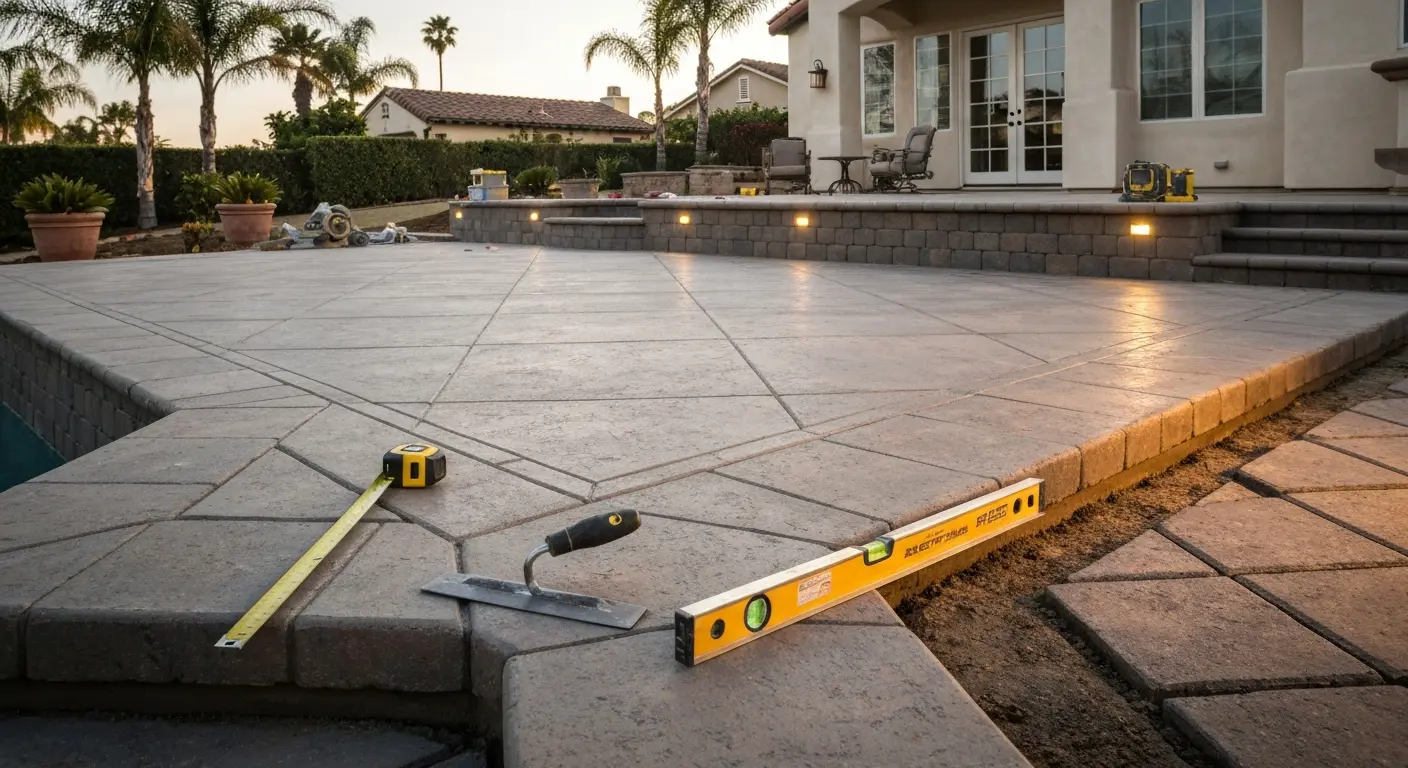 Custom pool deck and patio renovation