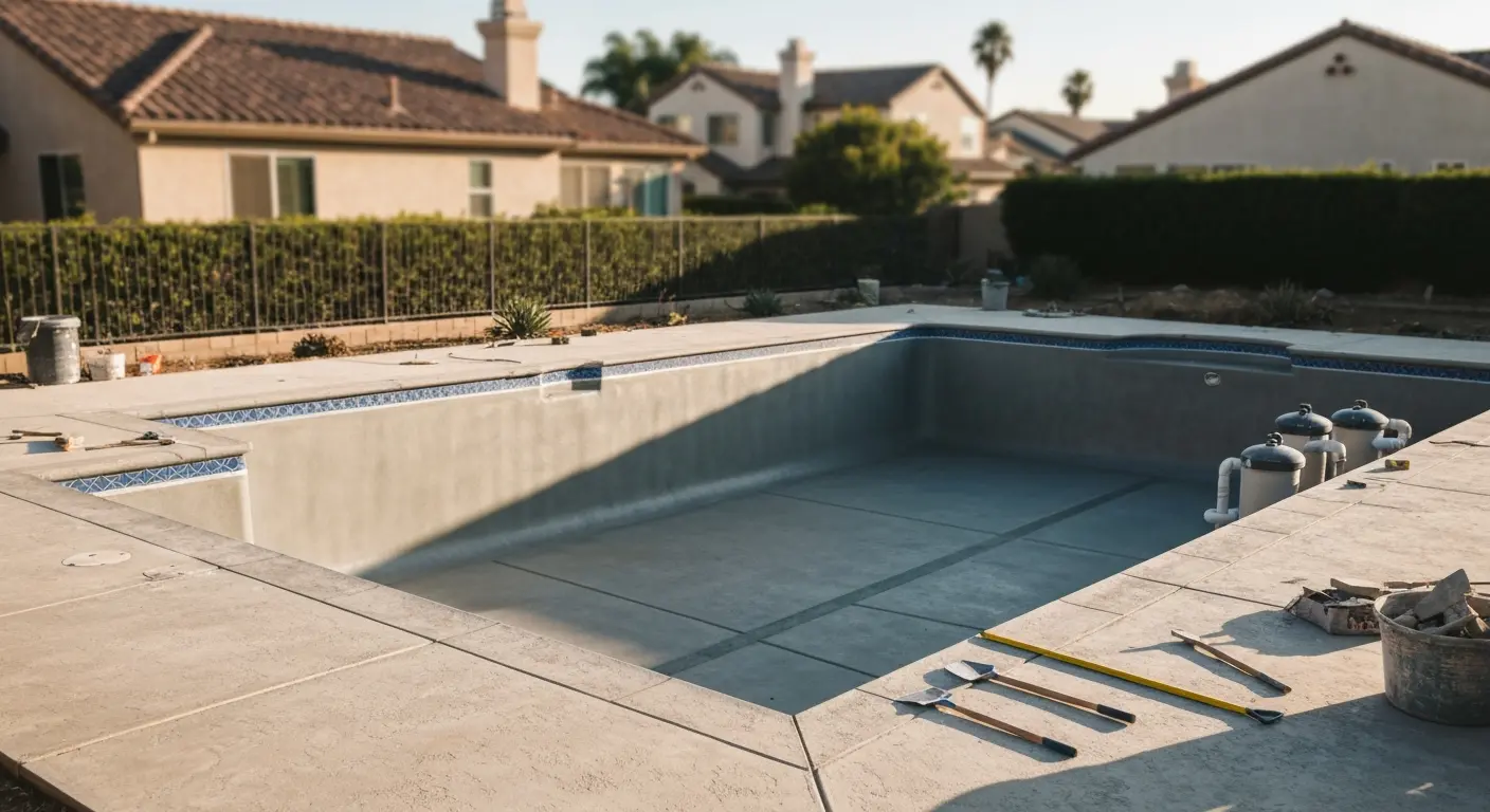 New pool construction project