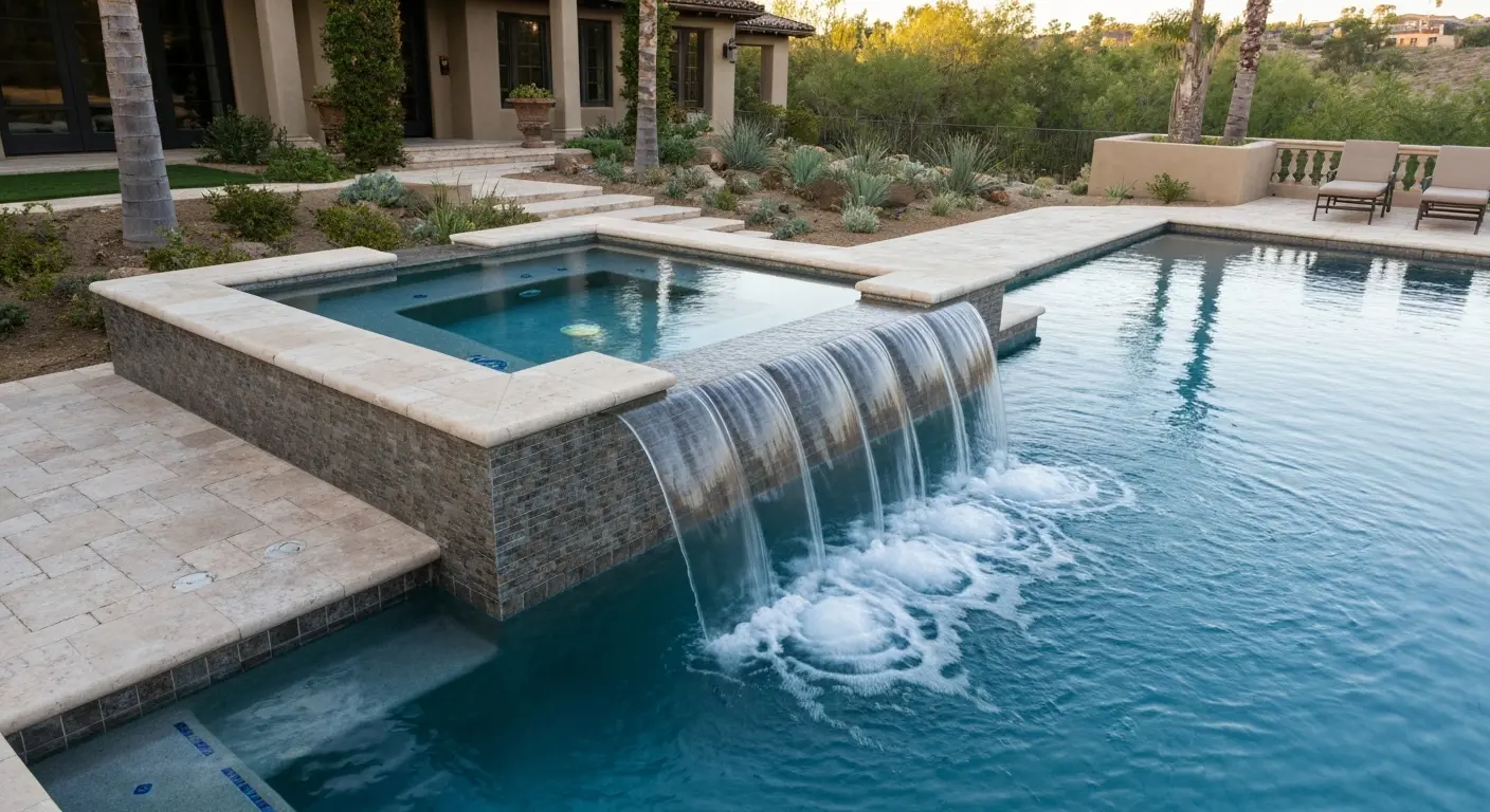 Spa and pool combination