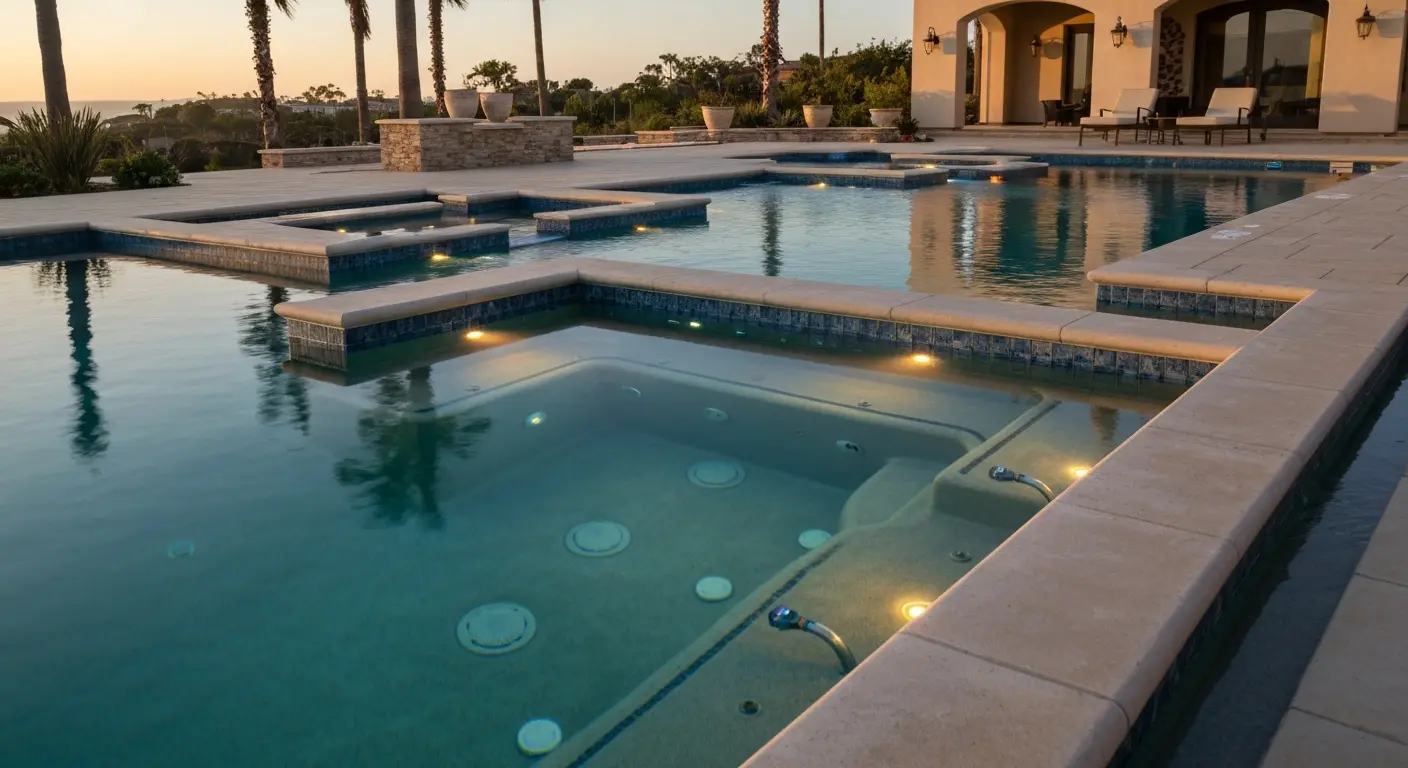 Luxury pool features