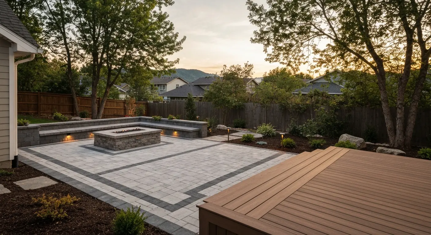 Outdoor living spaces with pools