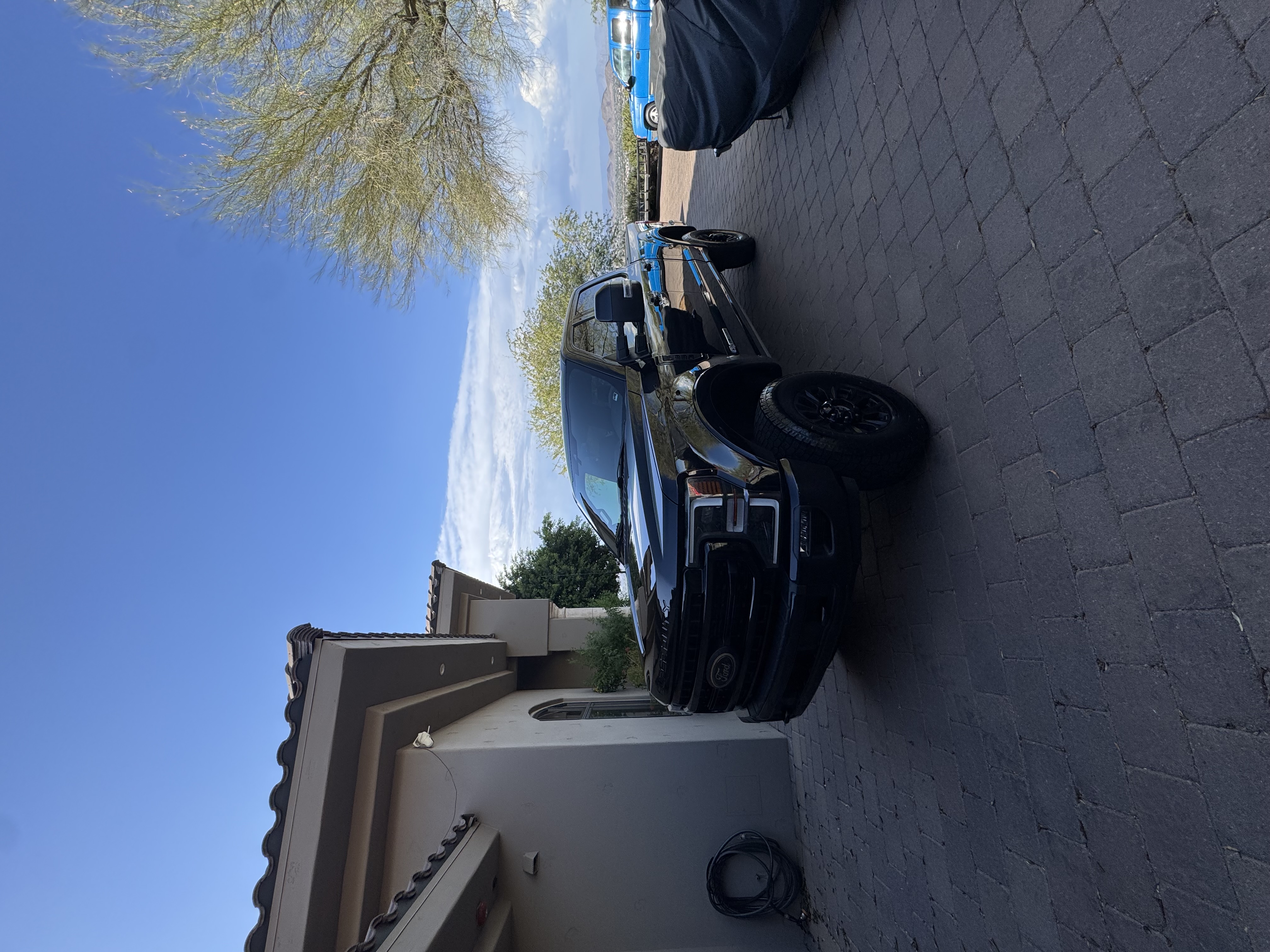 Ford F-150 finished detail, front three-quarter view