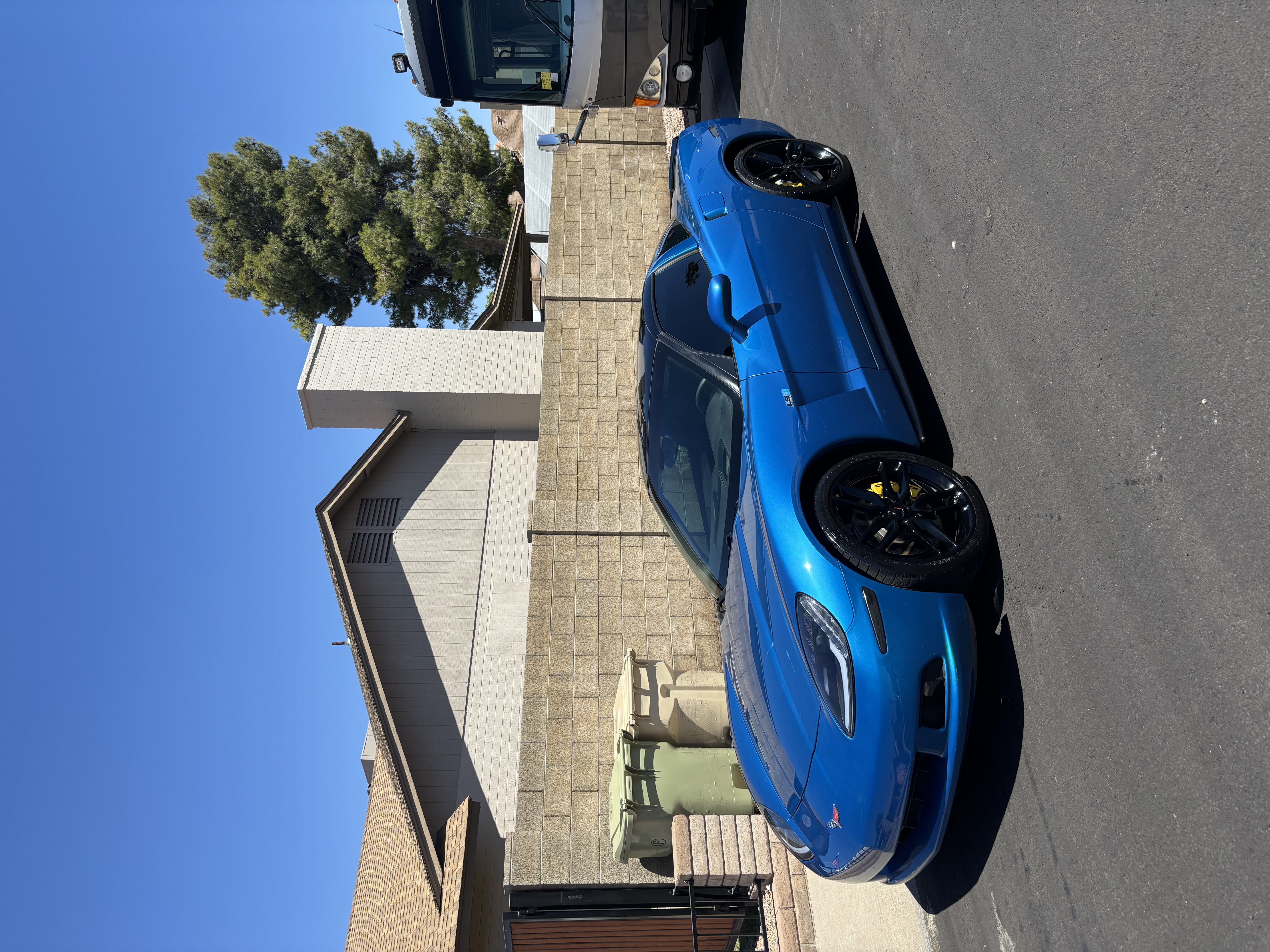 Chevrolet Corvette finished detail, front three-quarter view