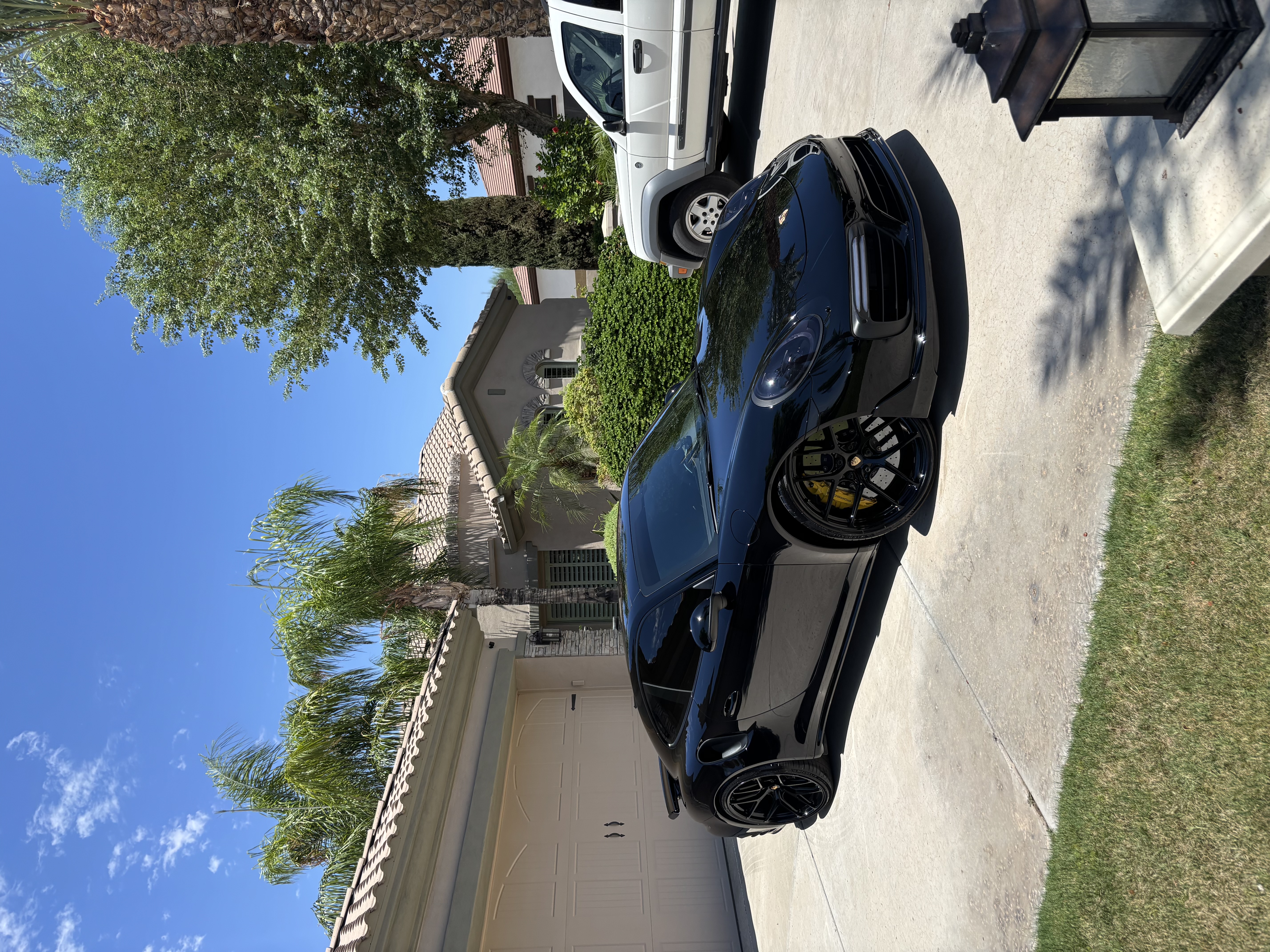 Porsche 911 Turbo finished detail, front three-quarter view