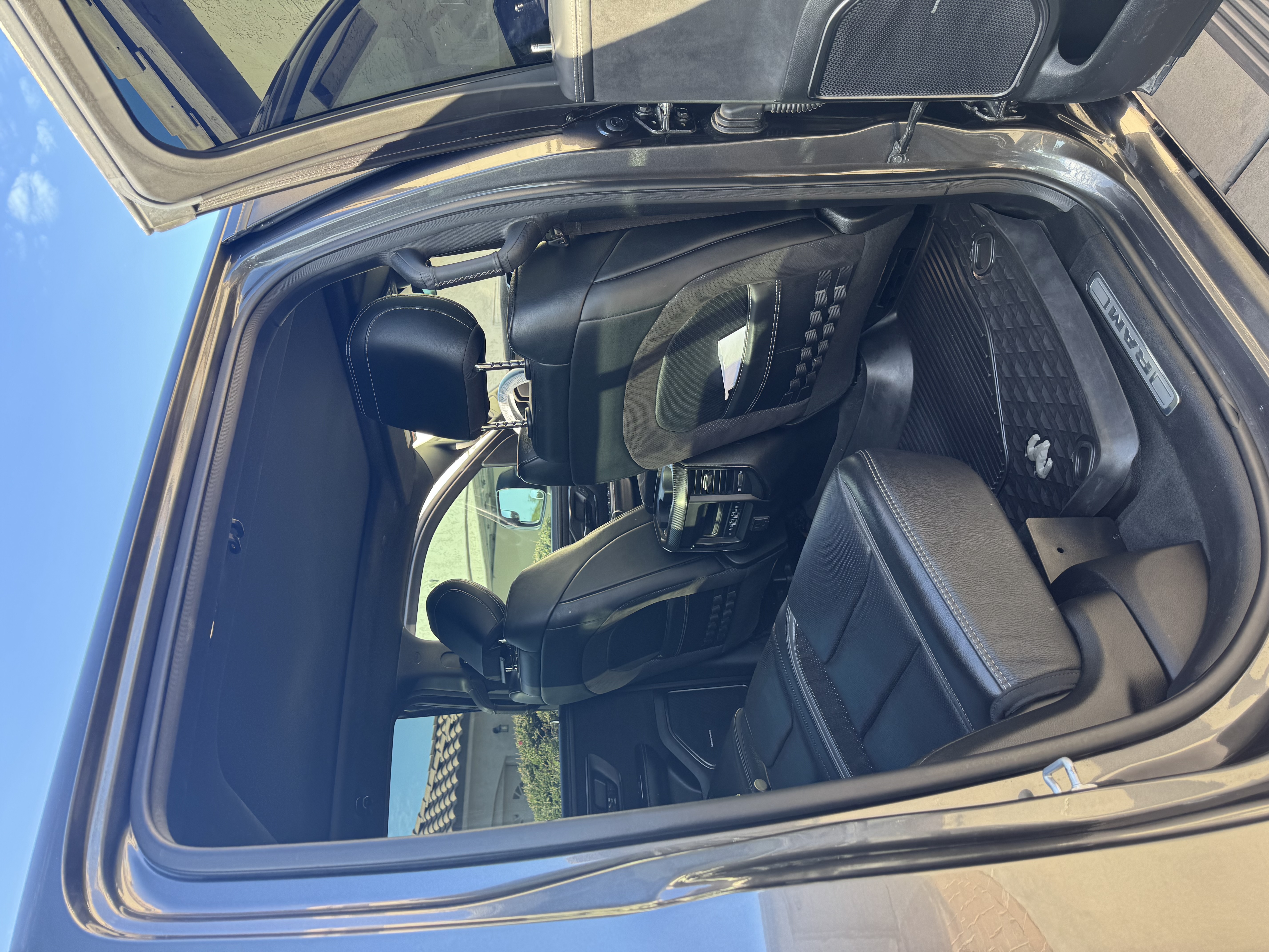 Detailed Ram TRX rear seats