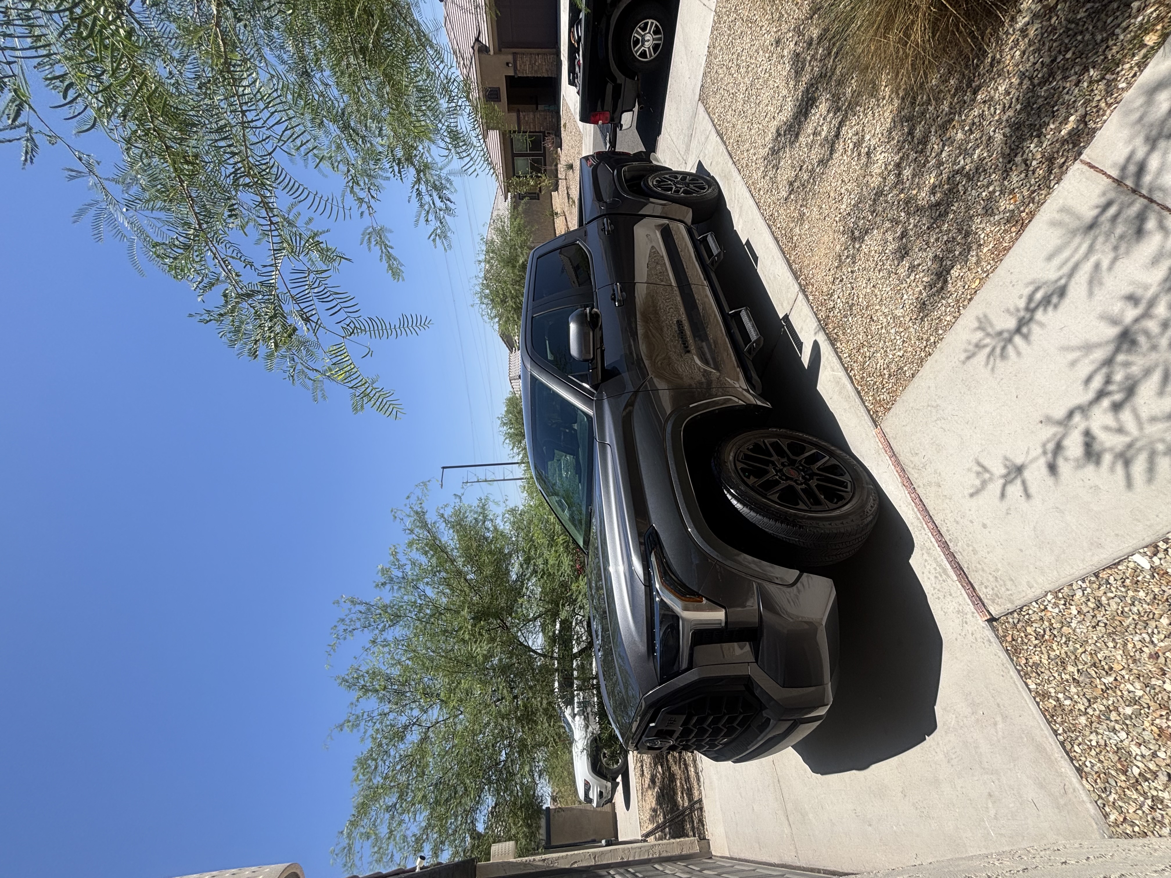 Toyota Tundra finished detail, front three-quarter view