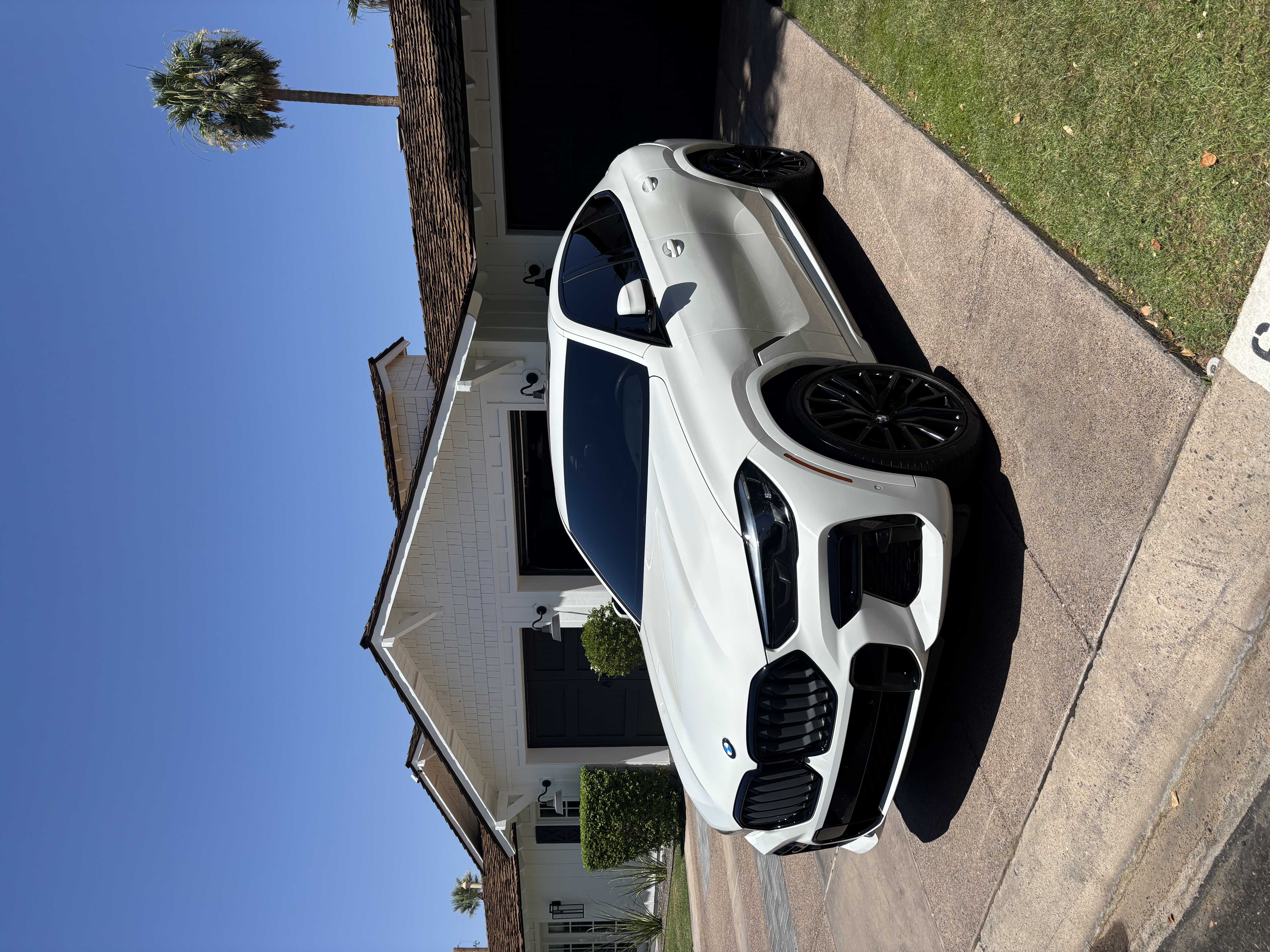 BMW X6 finished detail, front three-quarter view