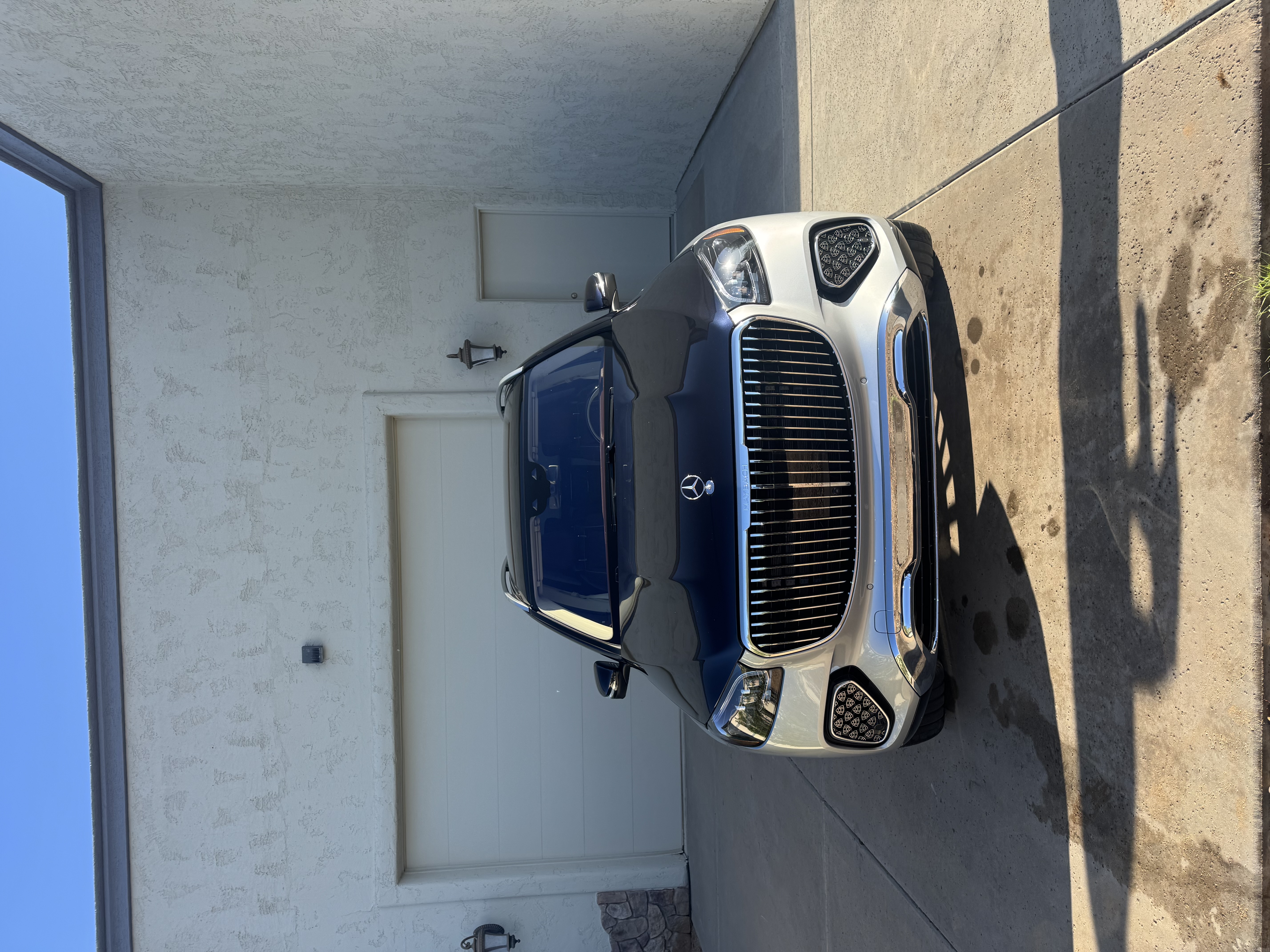Mercedes-Maybach GLS finished detail, front view