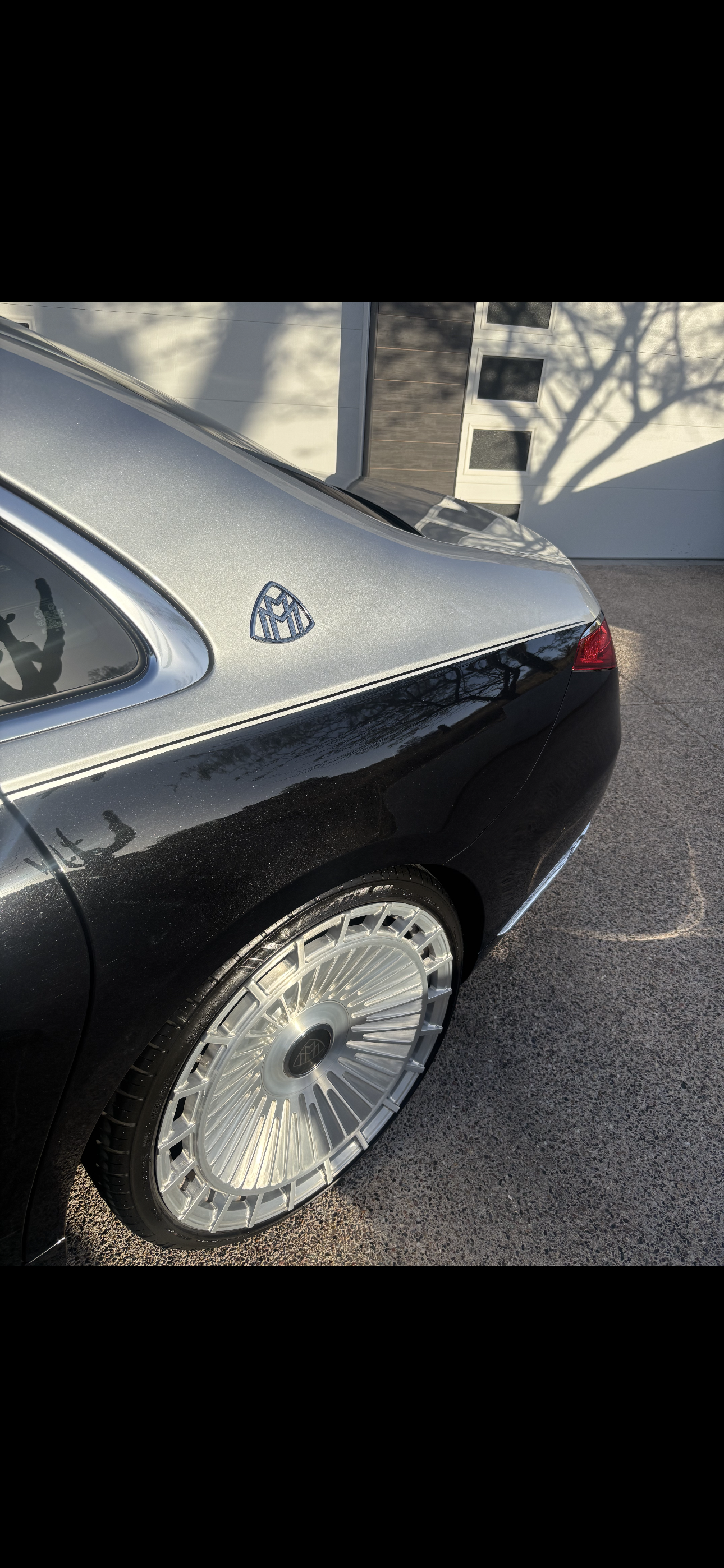Mercedes-Maybach S-Class badge close-up