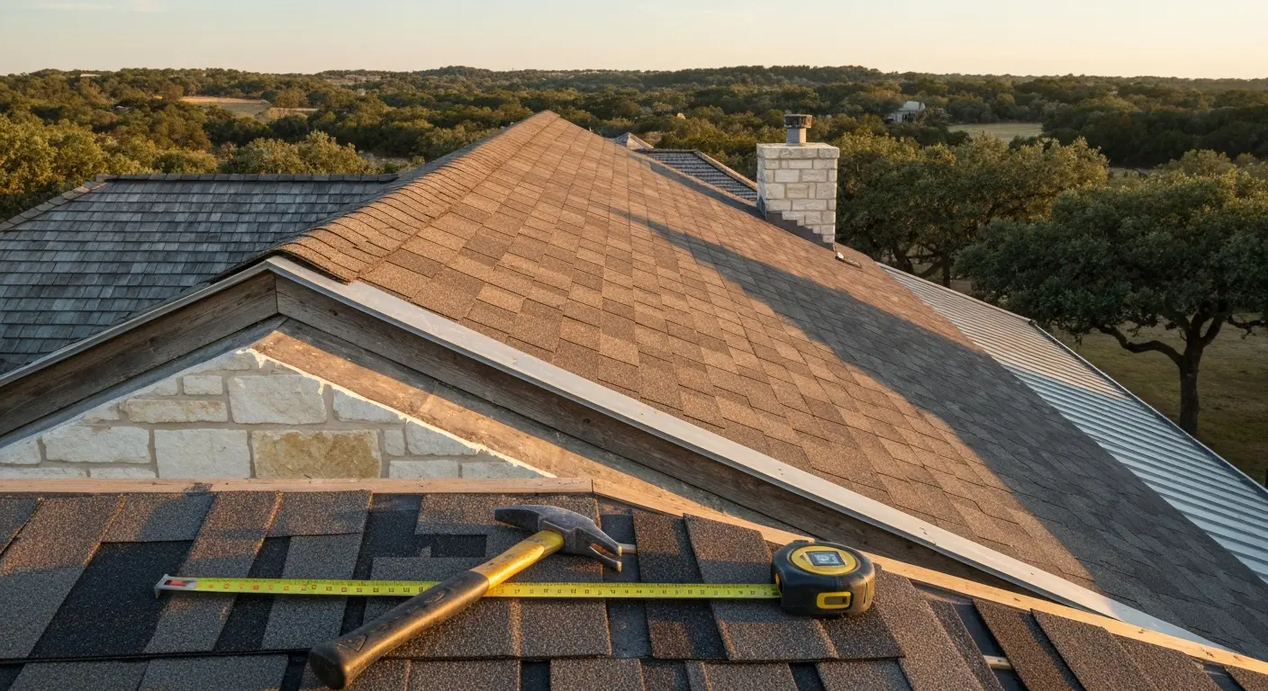 Roof replacement in Blanco County