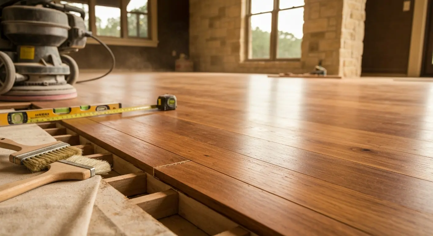 Wood flooring installation