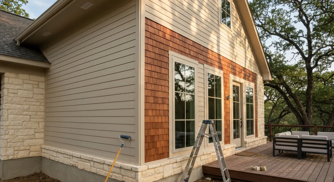 Exterior work in Canyon Lake