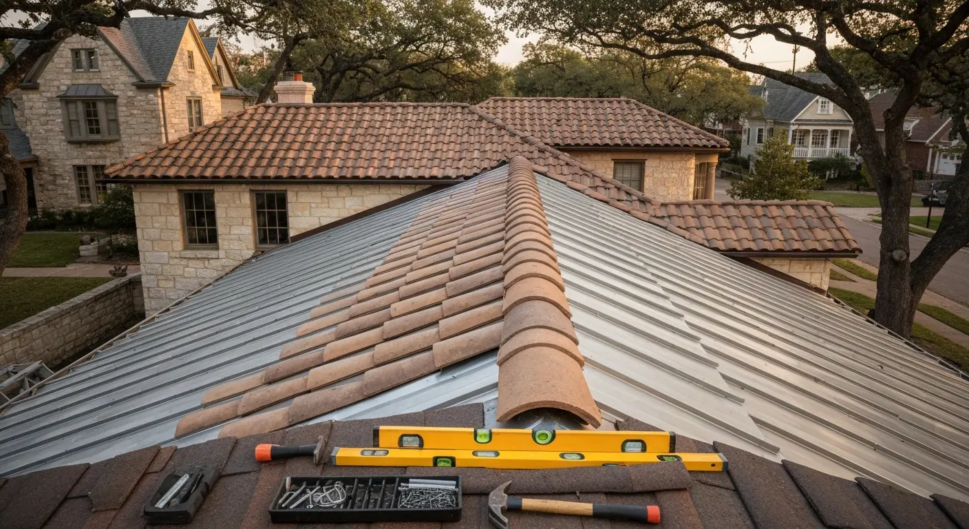 Roofing project on historic home