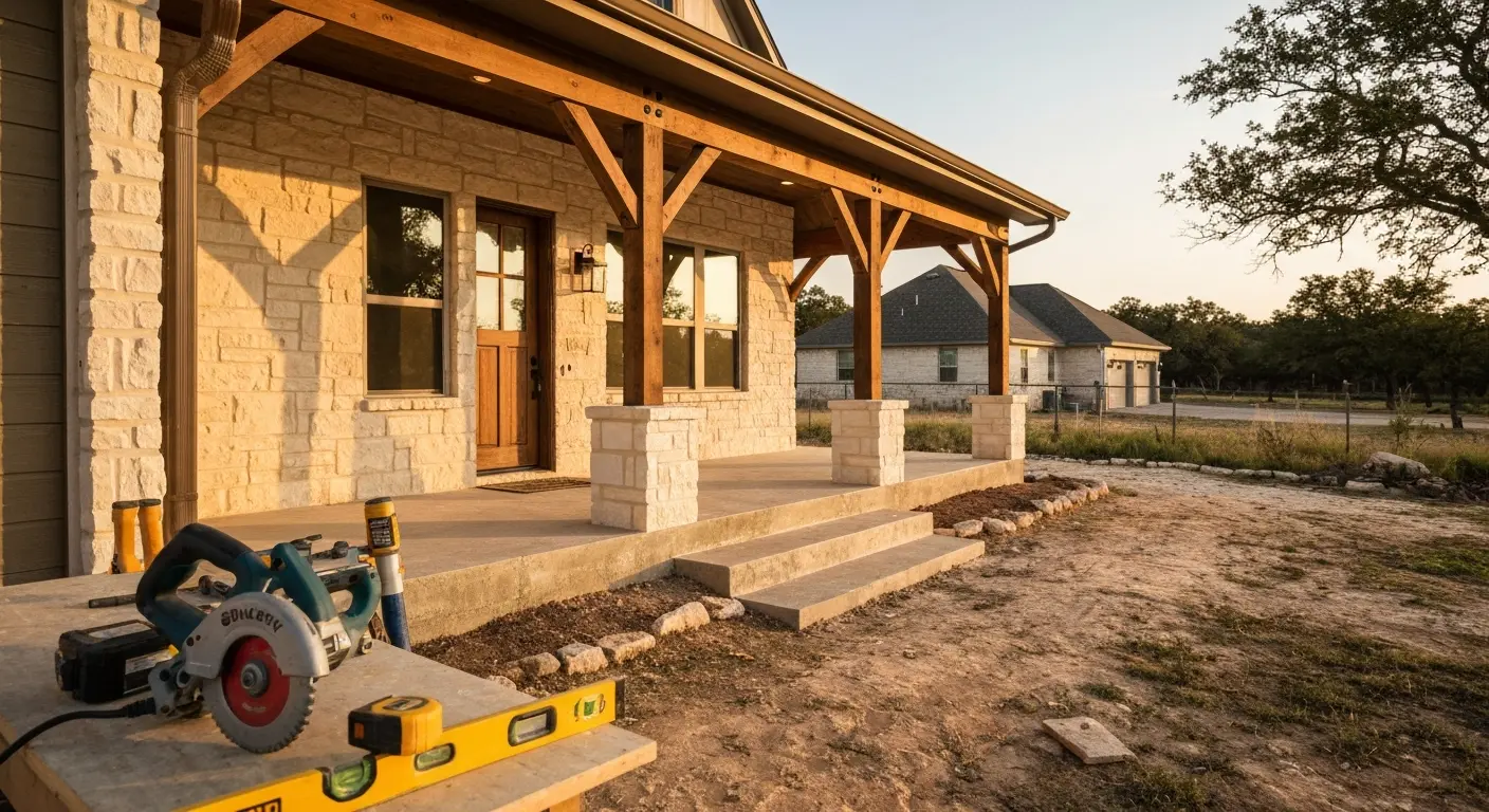 Front porch construction