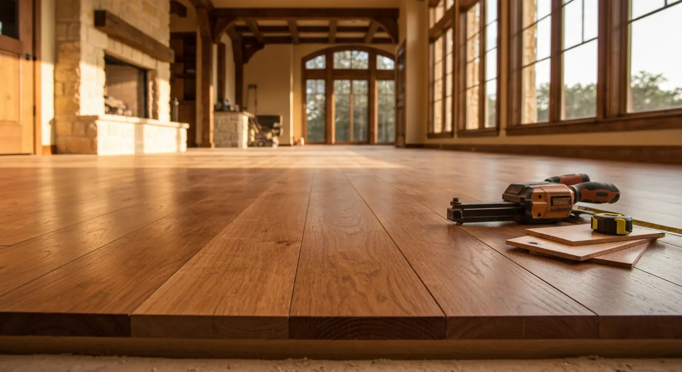 Wood flooring installation