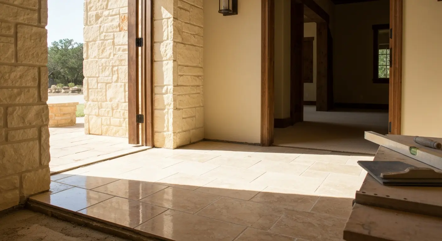 Entryway tile flooring