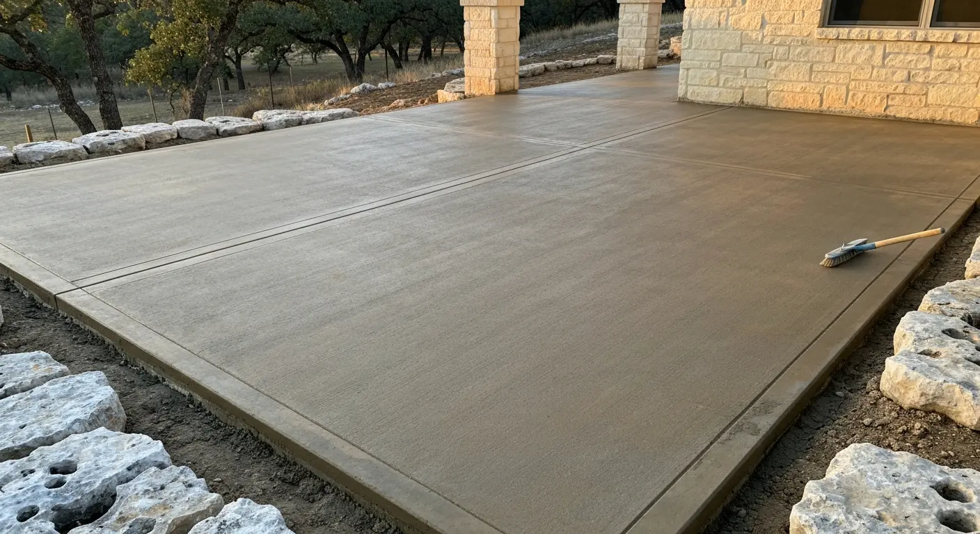 Standard concrete patio