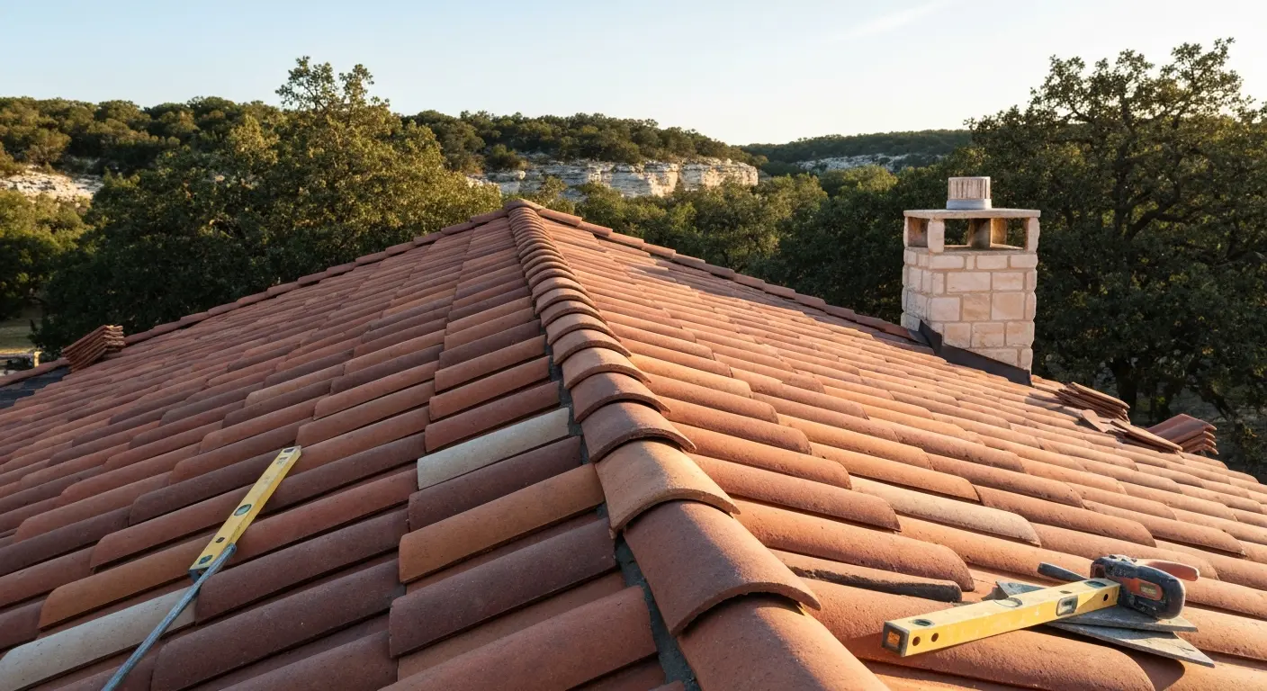 Tile roof installation