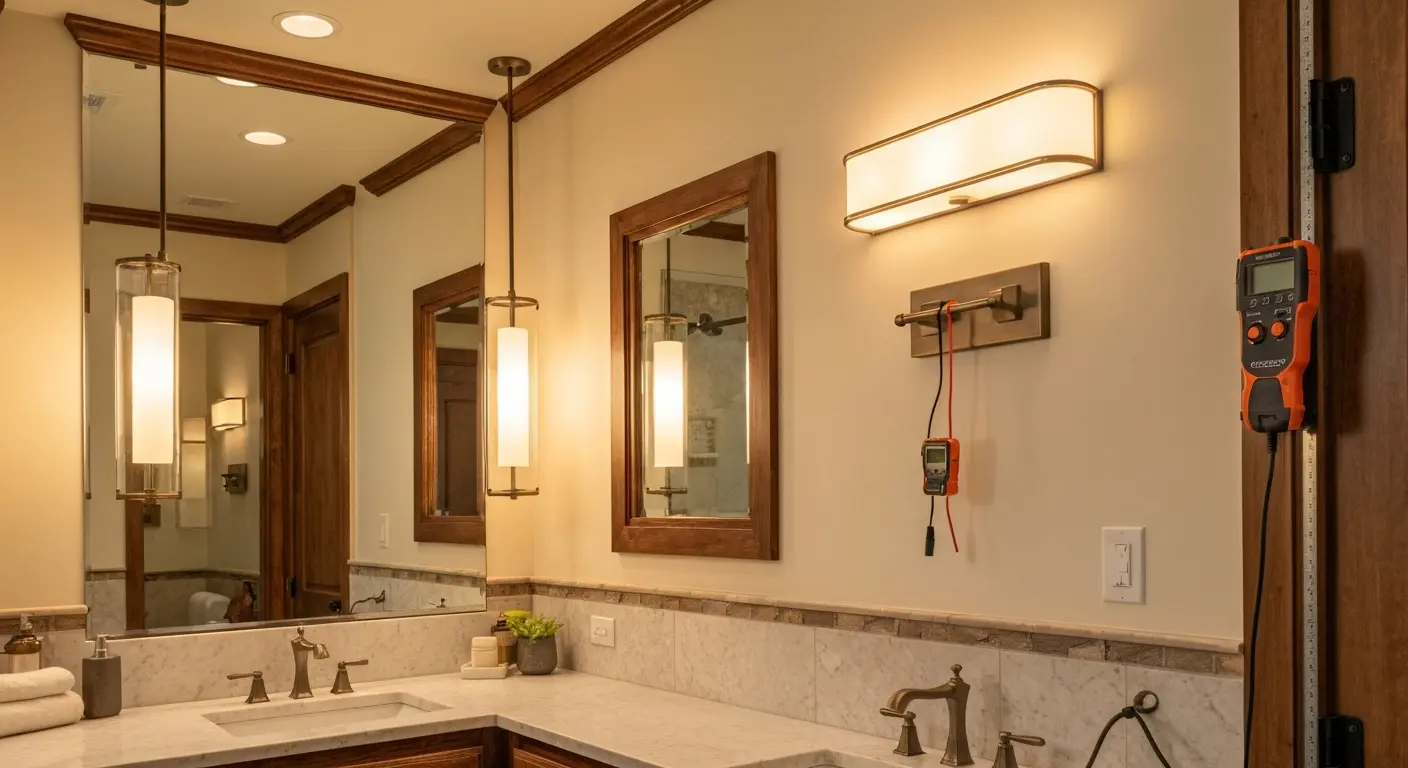 Decorative bathroom lighting fixtures