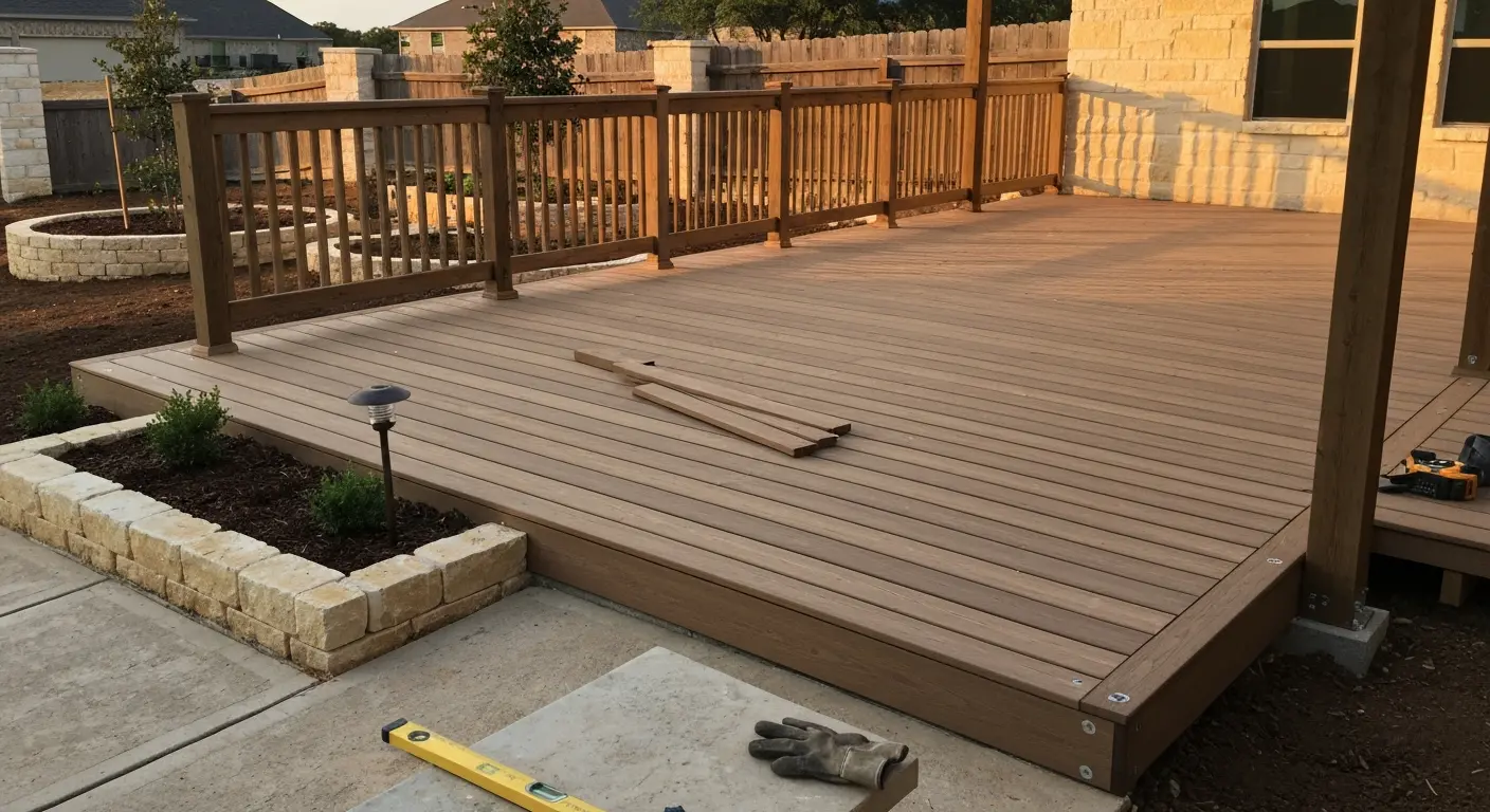 Deck and landscape work