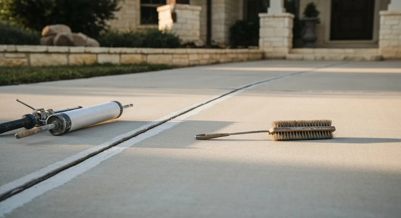 Concrete crack repair in Blanco County