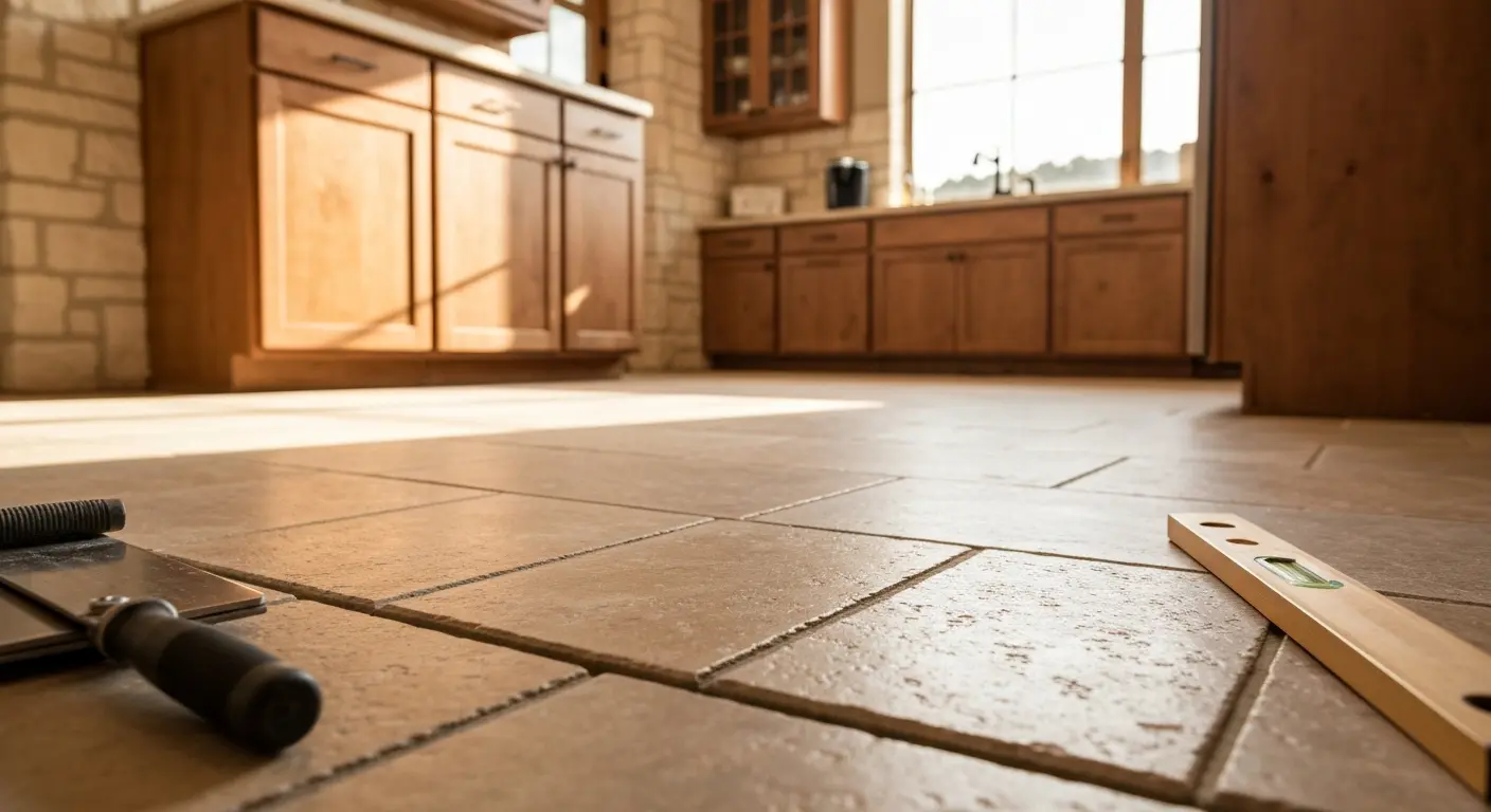 Kitchen tile flooring