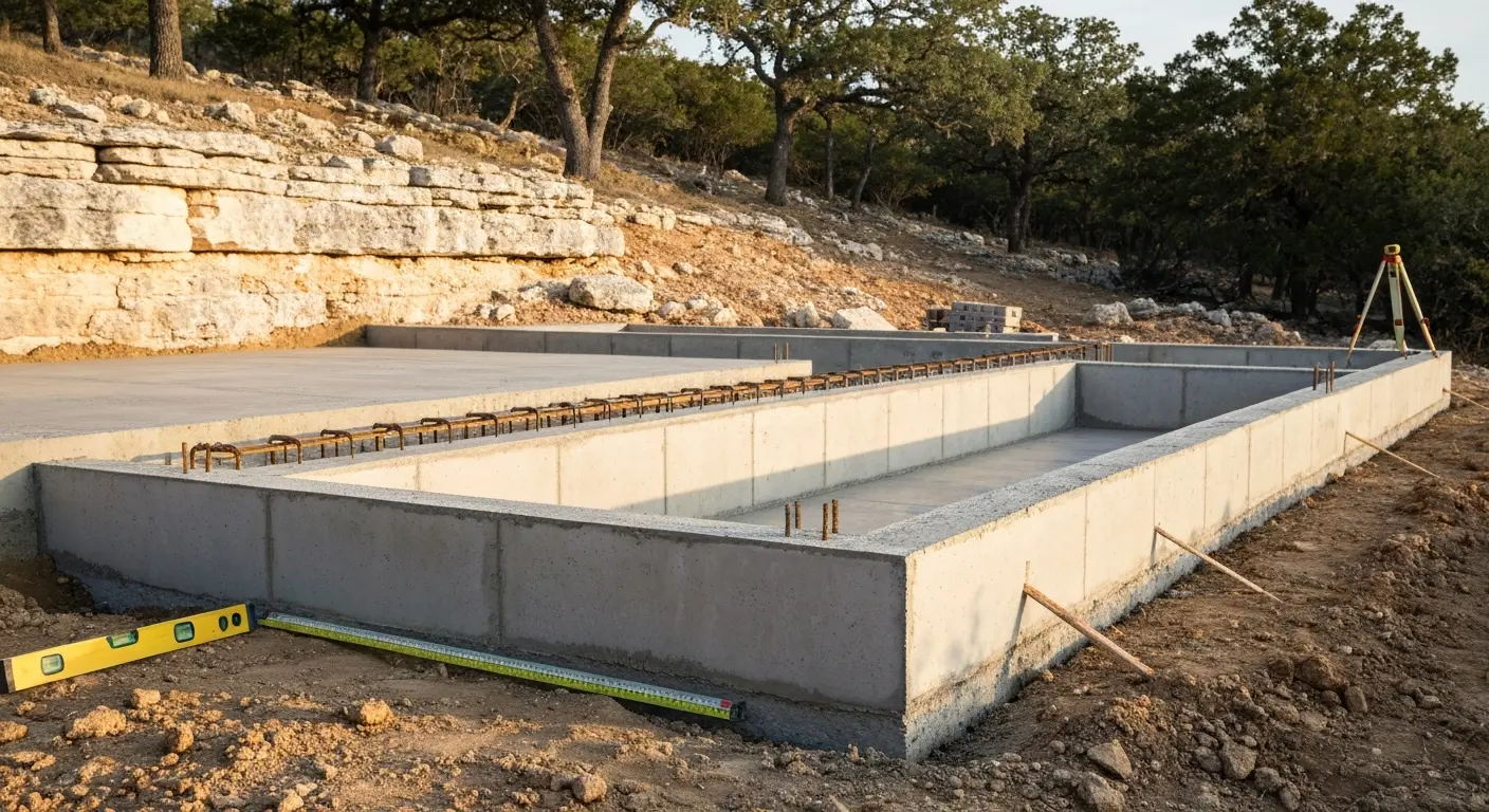Concrete foundation work