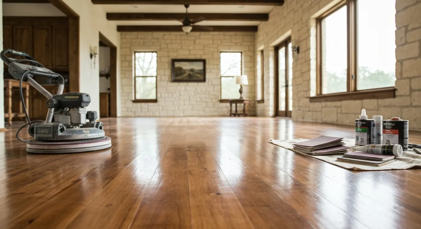 Floor refinishing service