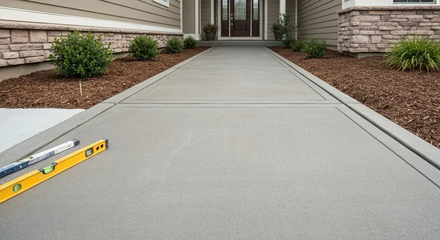 Entryway walkway installation