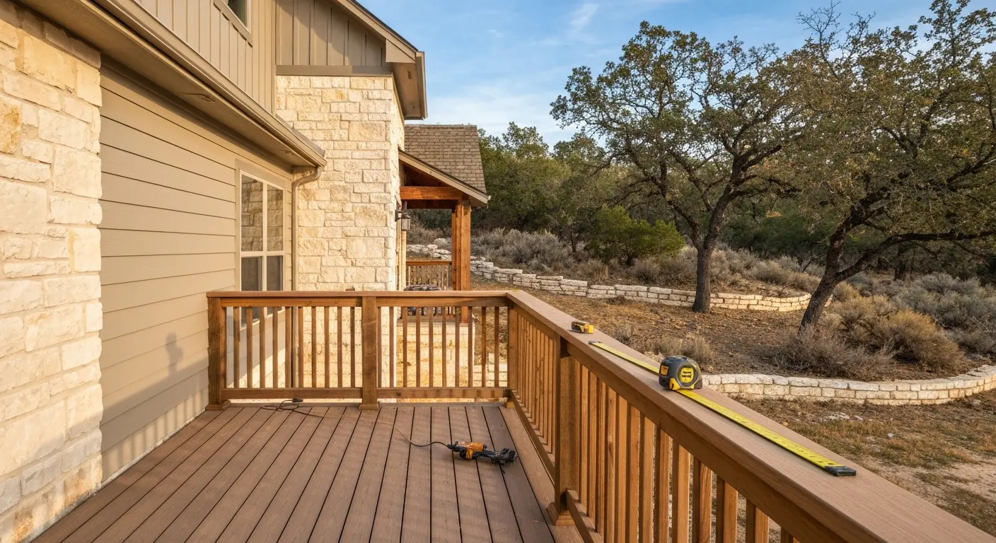 Exterior siding and deck installation