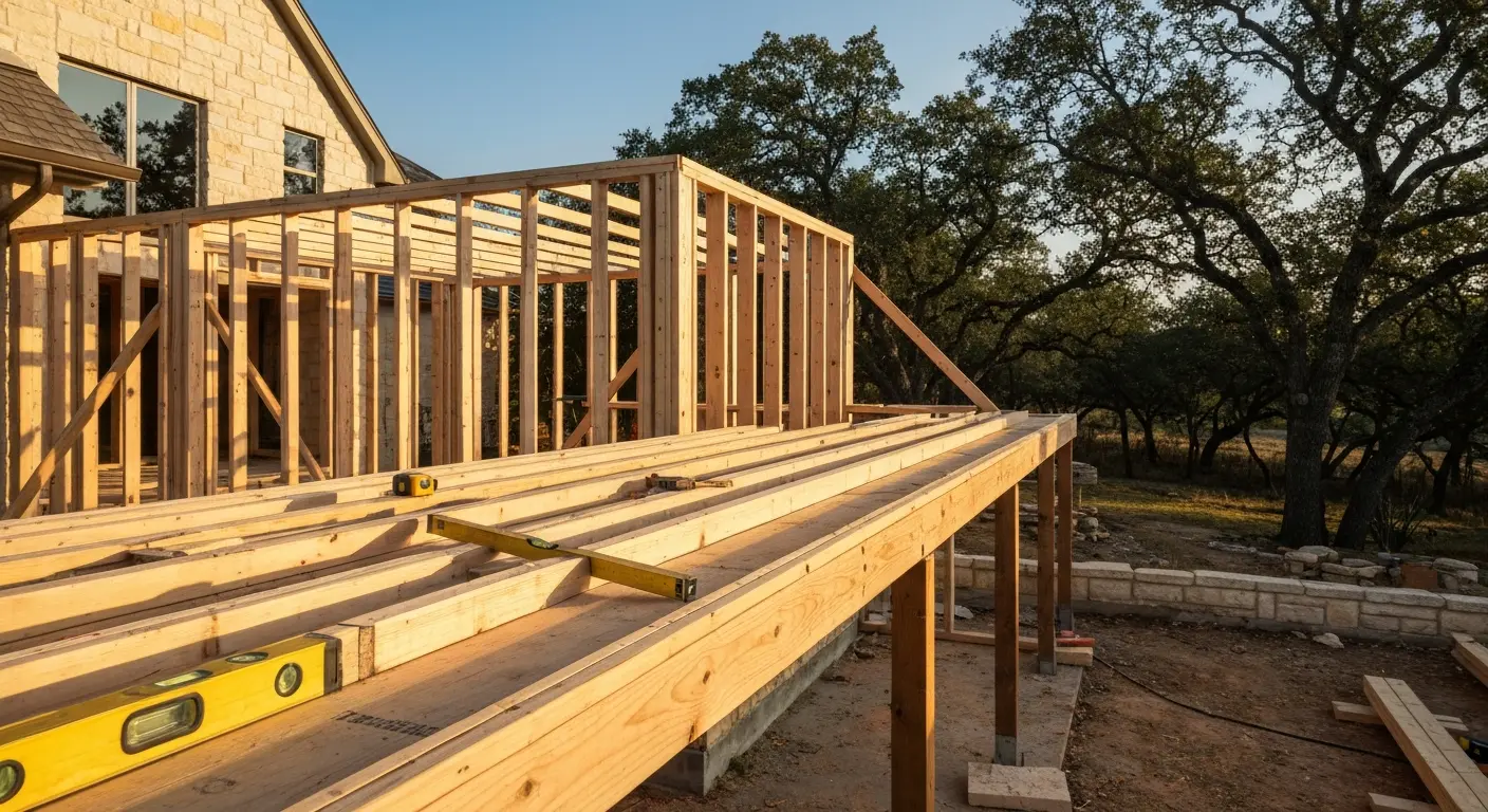 Home addition framing