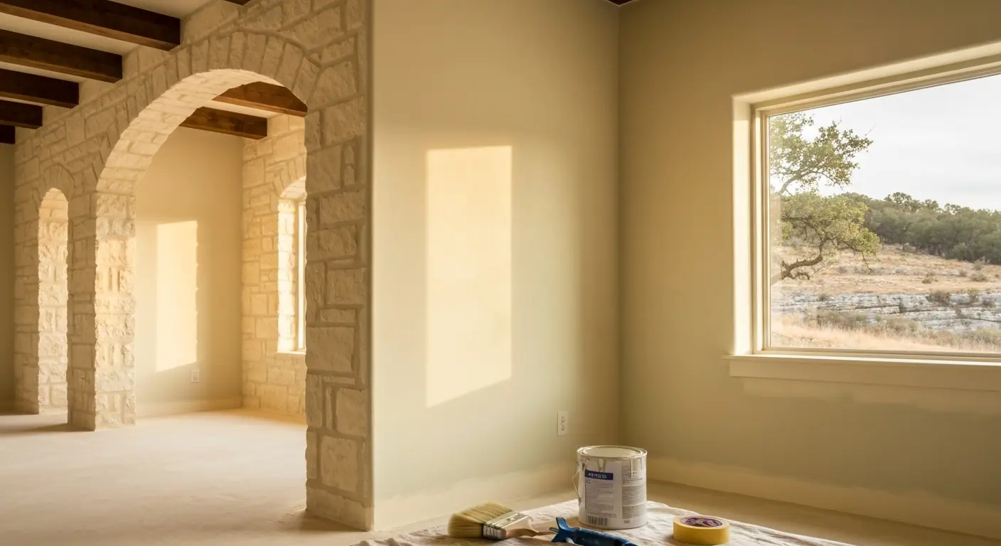 Living room interior painting