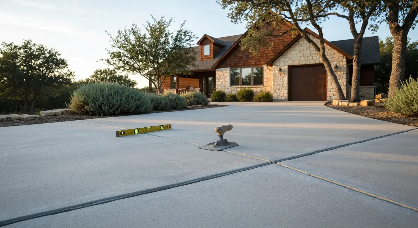 Concrete leveling and patching service