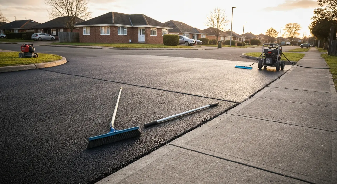 Driveway repair and resurfacing work