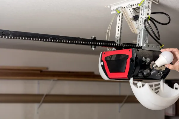 Garage door opener installation