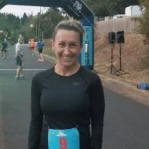 Kelly C. at a race finish