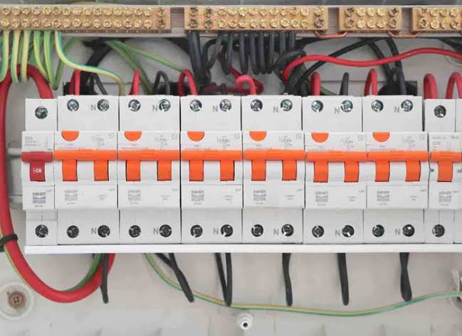 Electrician at work photo