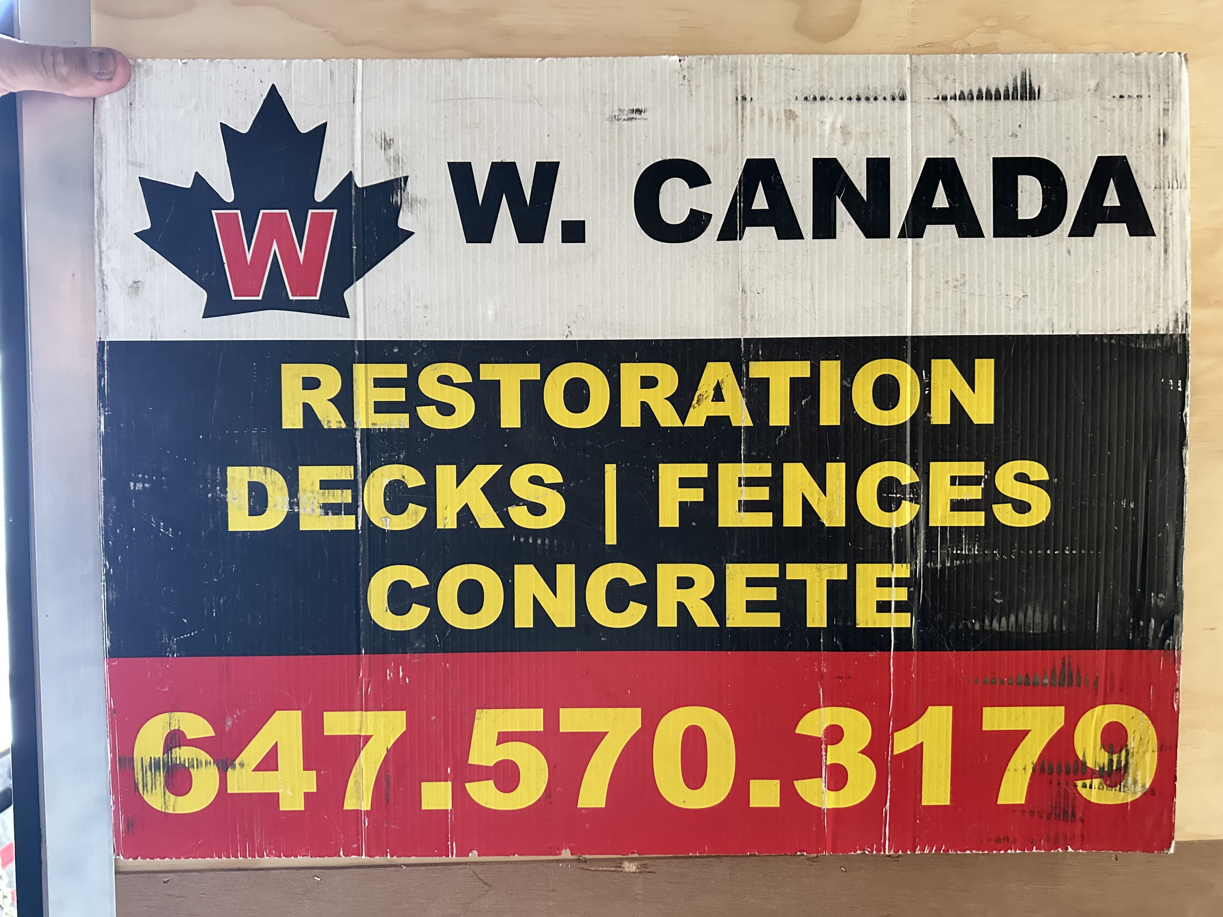 William Gonzalez on a W Canada Restorations project site
