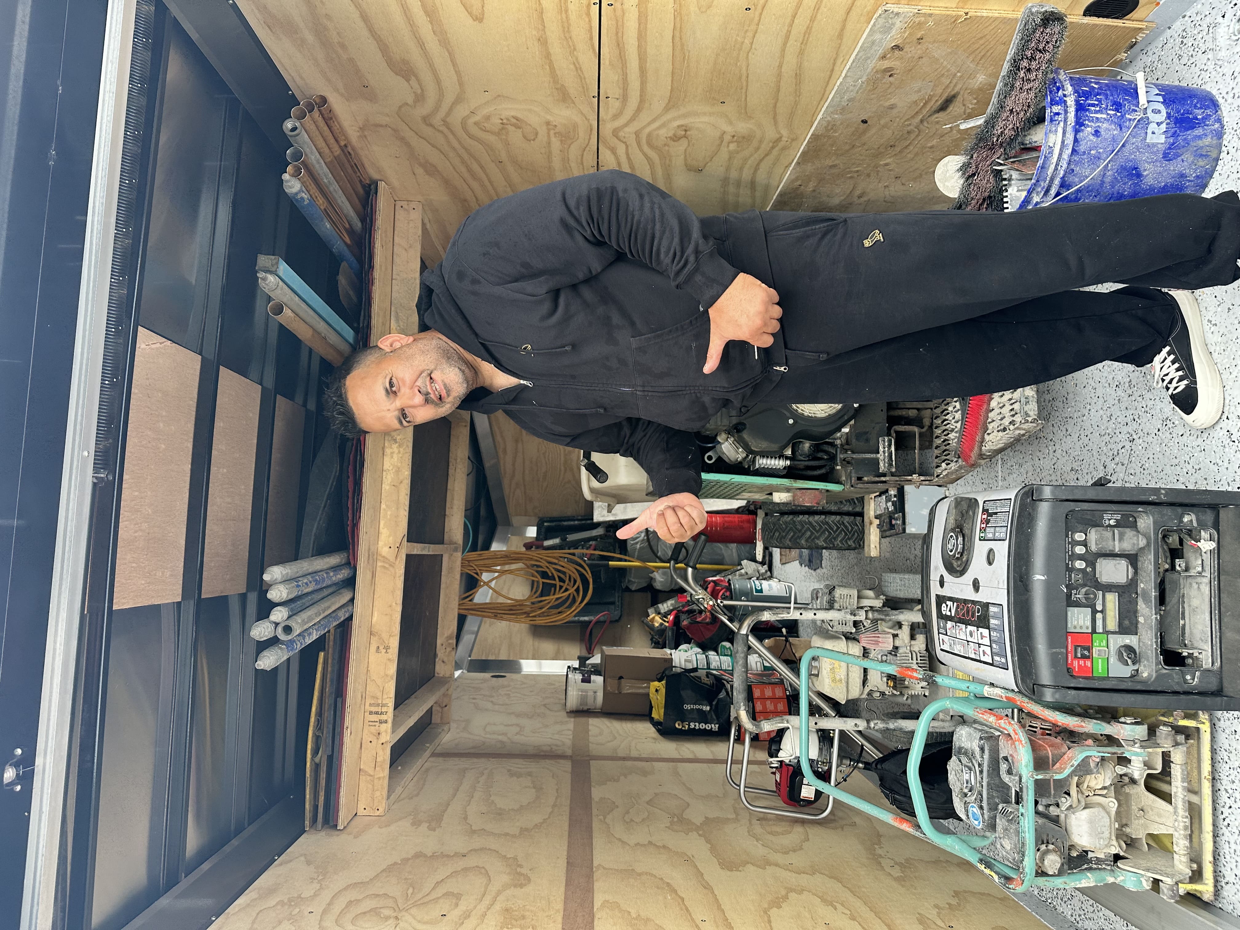 William Gonzalez, W Canada Restorations Owner, on a project site