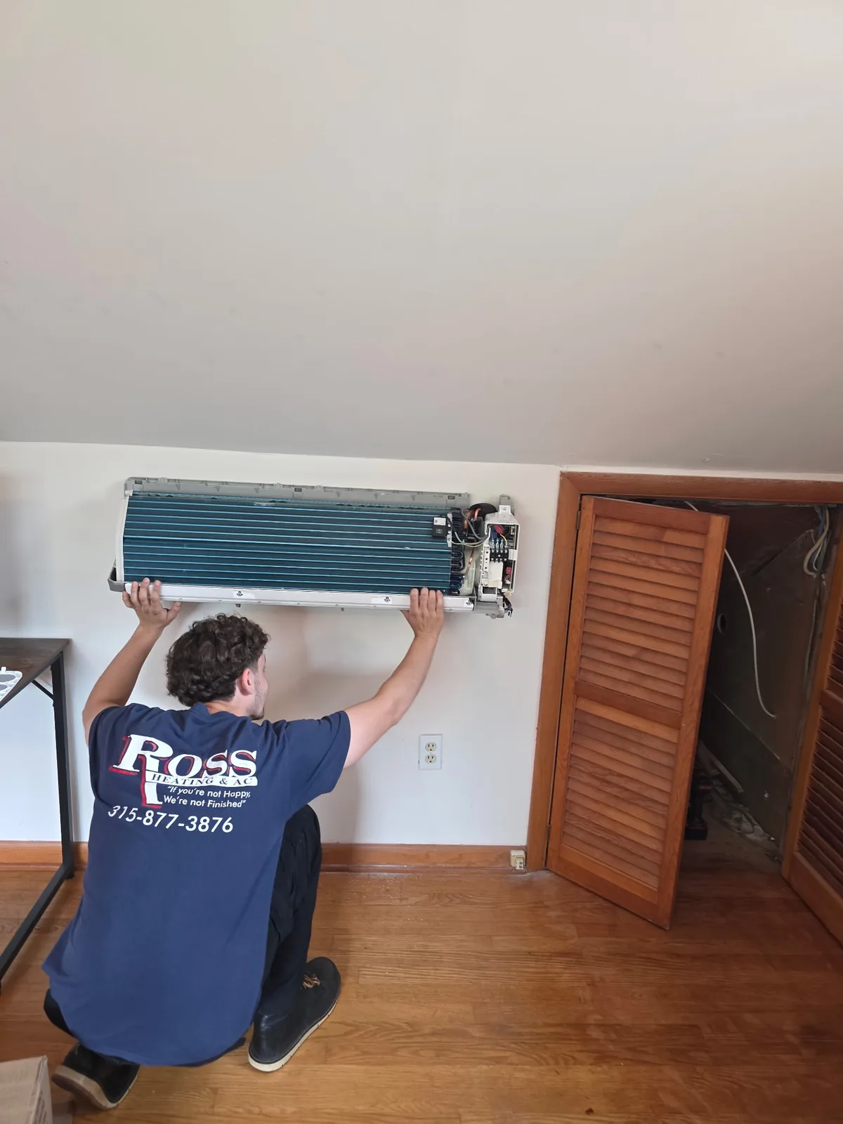 Ross indoor HVAC equipment service photo for East Syracuse NY service-area page
