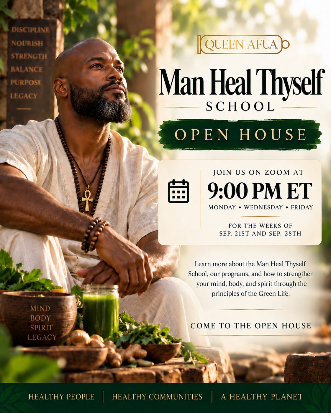 Man Heal Thyself School Open House