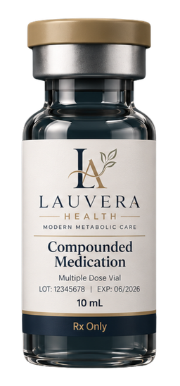 Compounded GLP-1 medication vial