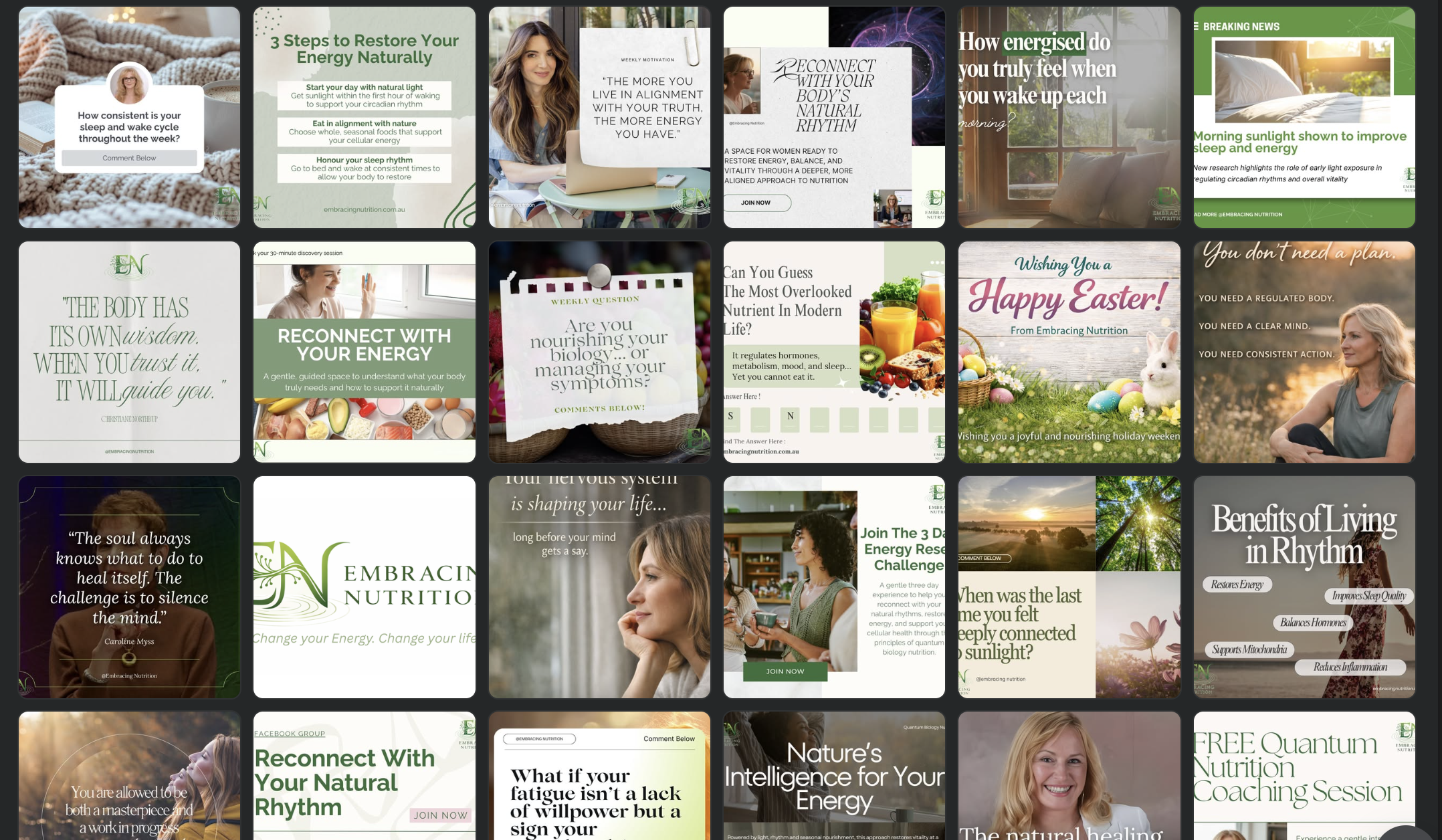 Embracing Nutrition feed