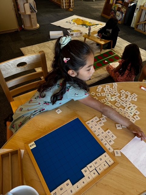 A St. Peter's elementary student at work