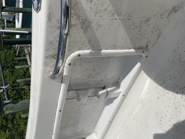 Before — oxidized gelcoat