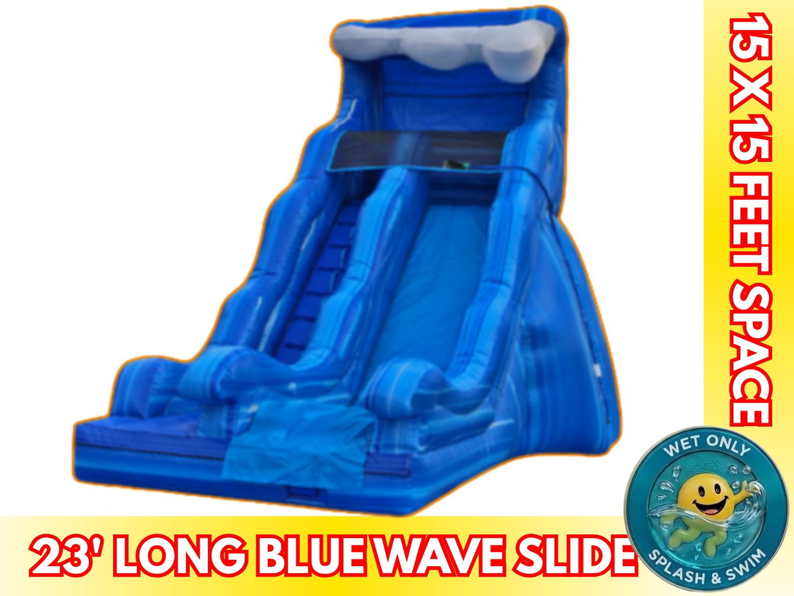 15' Blue Wave Slide